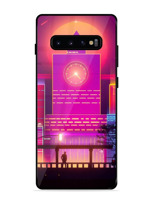 Clock Tower Glossy Metal TPU Phone Cover for Samsung Galaxy S10 Plus Zapvi