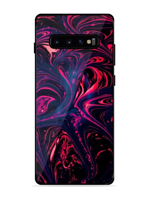 Abstract Background Glossy Metal Phone Cover for Samsung Galaxy S10 Plus Zapvi