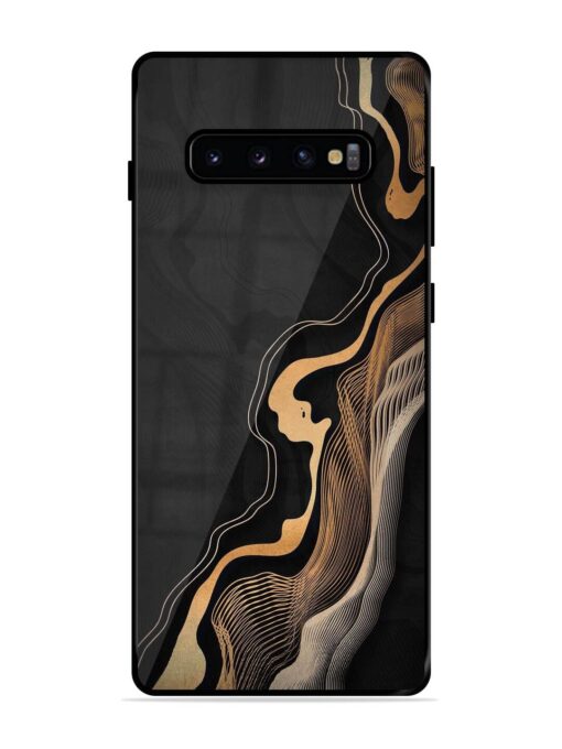 Abstract Art Glossy Metal TPU Phone Cover for Samsung Galaxy S10 Plus Zapvi