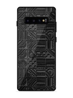 Seamless Pattern Glossy Metal Phone Cover for Samsung Galaxy S10 Plus