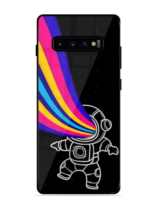 Astronaut Glossy Metal TPU Phone Cover for Samsung Galaxy S10 Plus