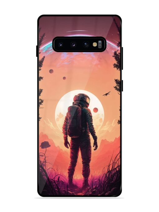 Red Sky At Morning Glossy Metal Phone Cover for Samsung Galaxy S10 Plus Zapvi