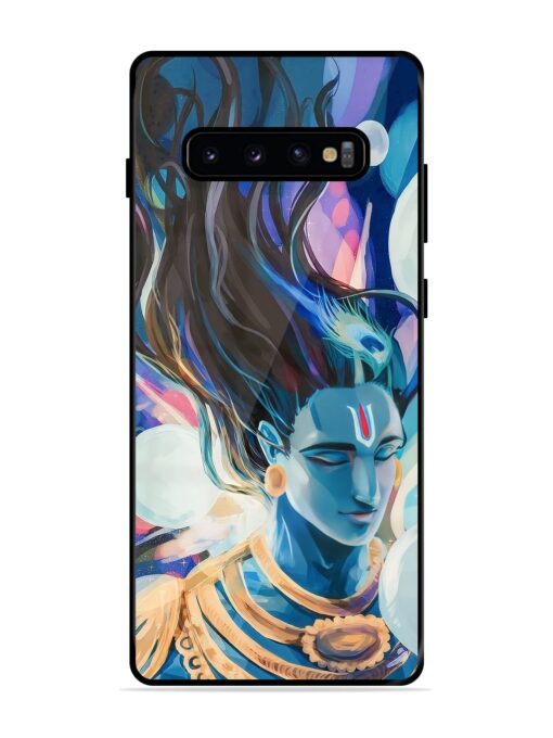 Bhagwan Sri Krishna Glossy Metal Phone Cover for Samsung Galaxy S10 Plus