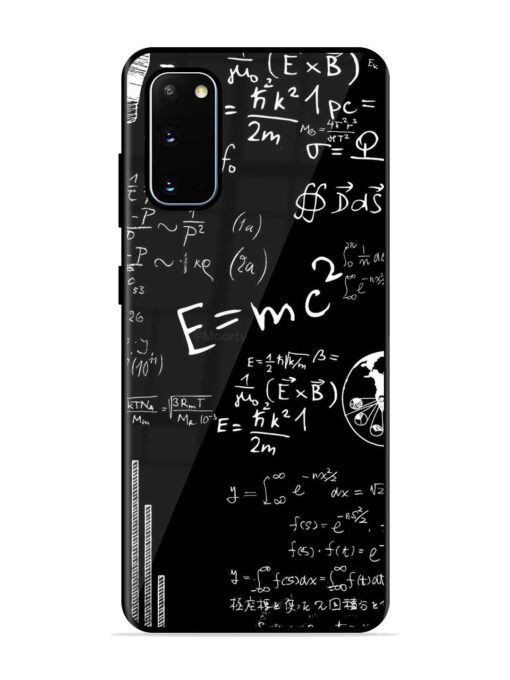 E=Mc2 Mass?Energy Equivalence Glossy Metal Phone Cover for Samsung Galaxy S20 Zapvi