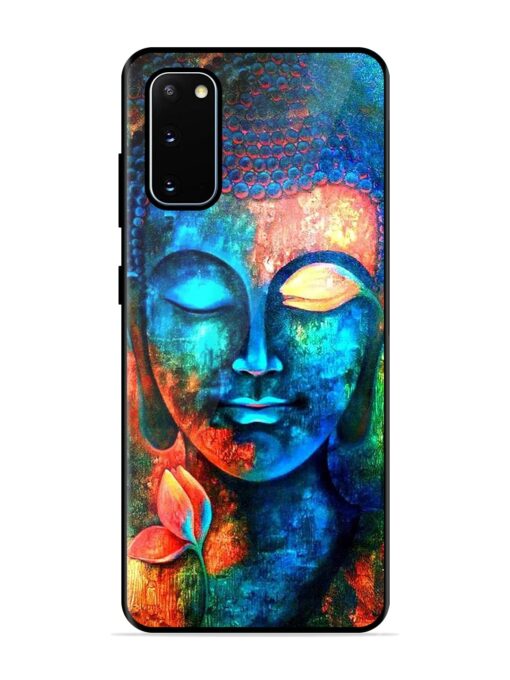 Buddha Painting Glossy Metal Phone Cover for Samsung Galaxy S20 Zapvi