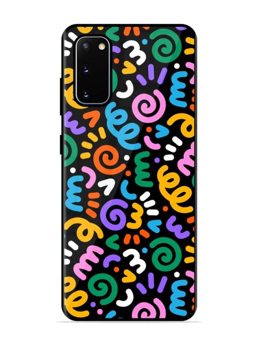 Colorful Seamless Vector Glossy Metal Phone Cover for Samsung Galaxy S20 Zapvi