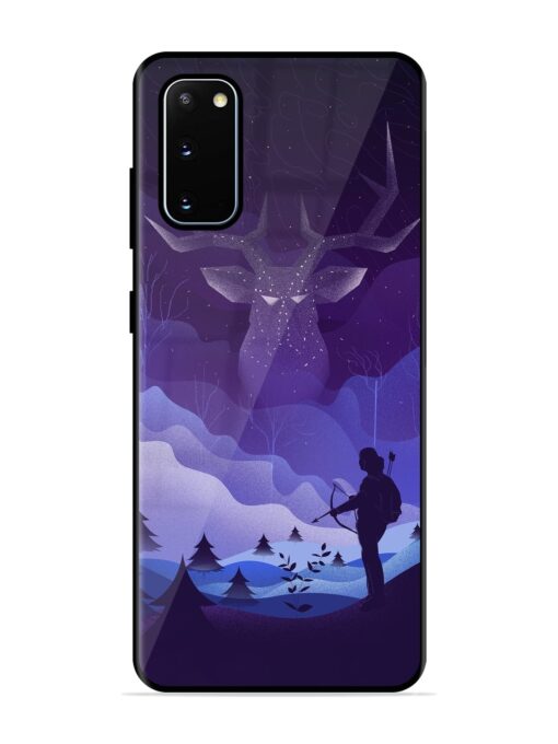 Deer Forest River Glossy Metal Phone Cover for Samsung Galaxy S20 Zapvi