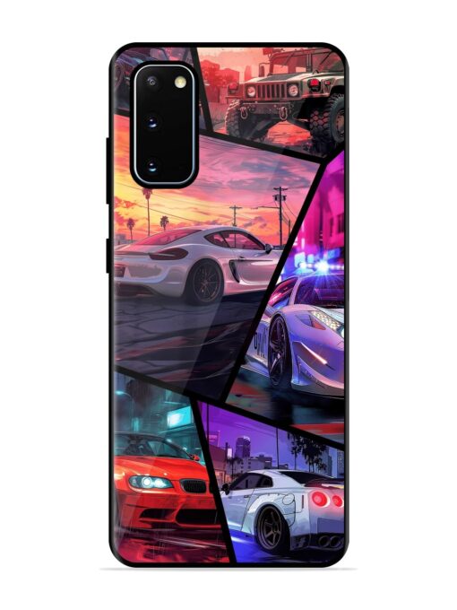 Ride In Pixels Glossy Metal Phone Cover for Samsung Galaxy S20 Zapvi