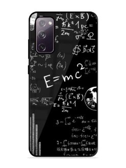 E=Mc2 Mass?Energy Equivalence Glossy Metal Phone Cover for Samsung Galaxy S20 Fe (5G)