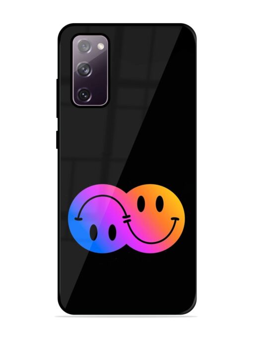 Gradient Smile Art Glossy Metal TPU Phone Cover for Samsung Galaxy S20 Fe (5G) Zapvi