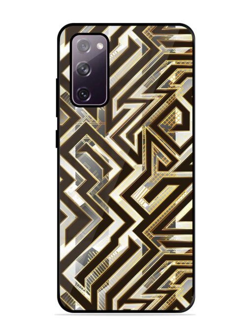 Technology Geometric Seamless Glossy Metal Phone Cover for Samsung Galaxy S20 Fe (5G) Zapvi