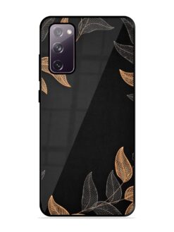 Foliage Art Glossy Metal Phone Cover for Samsung Galaxy S20 Fe (5G)