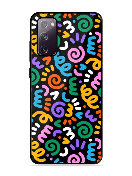 Colorful Seamless Vector Glossy Metal Phone Cover for Samsung Galaxy S20 Fe (5G)