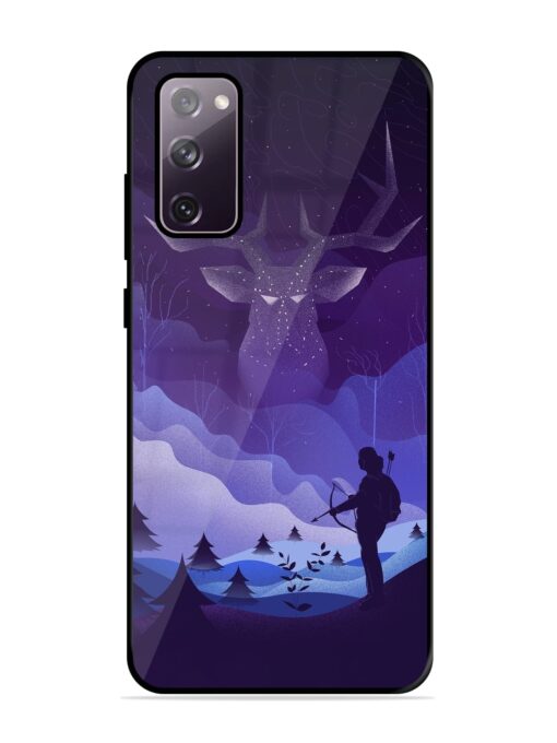 Deer Forest River Glossy Metal Phone Cover for Samsung Galaxy S20 Fe (5G) Zapvi