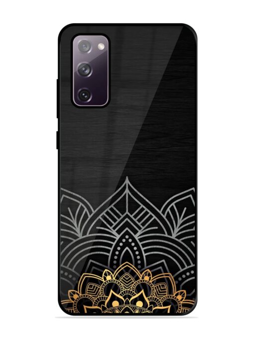 Decorative Golden Pattern Glossy Metal Phone Cover for Samsung Galaxy S20 Fe (5G) Zapvi