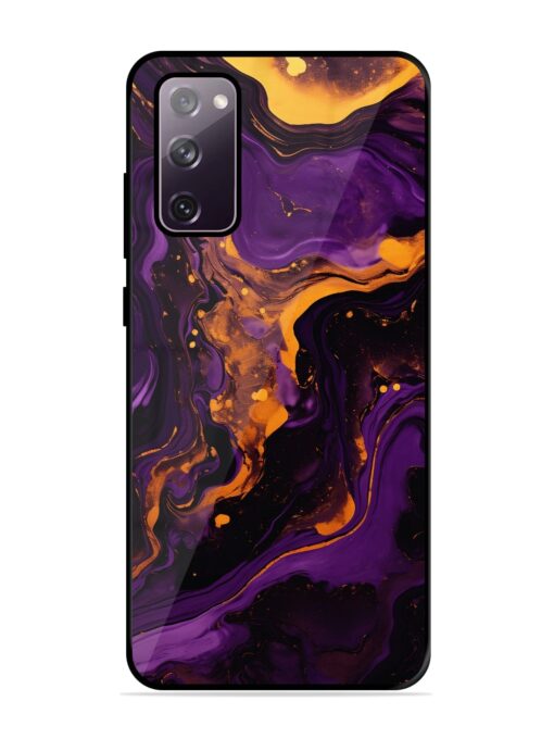 Painting Of A Purple Glossy Metal Phone Cover for Samsung Galaxy S20 Fe (5G) Zapvi