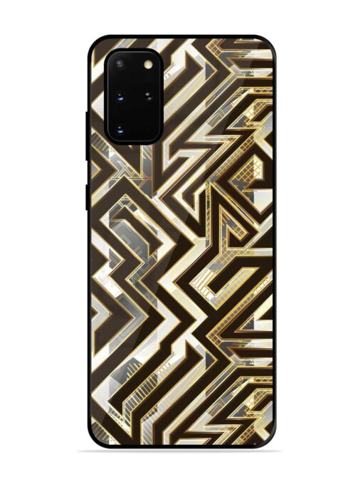 Technology Geometric Seamless Glossy Metal Phone Cover for Samsung Galaxy S20 Plus Zapvi