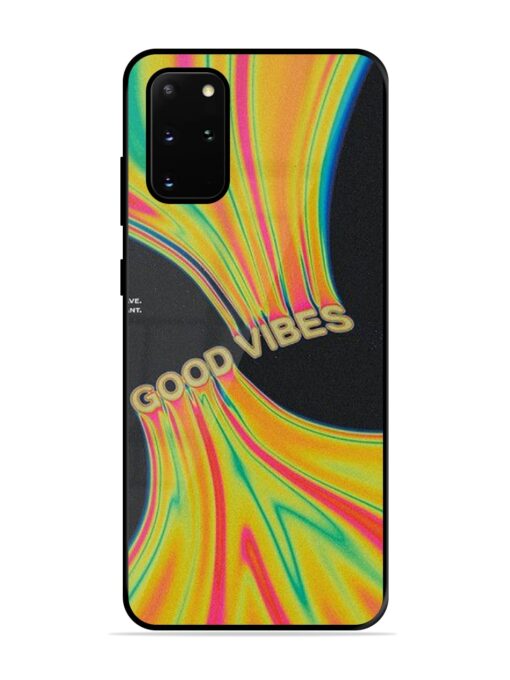 Good Vibes Glossy Metal Phone Cover for Samsung Galaxy S20 Plus Zapvi