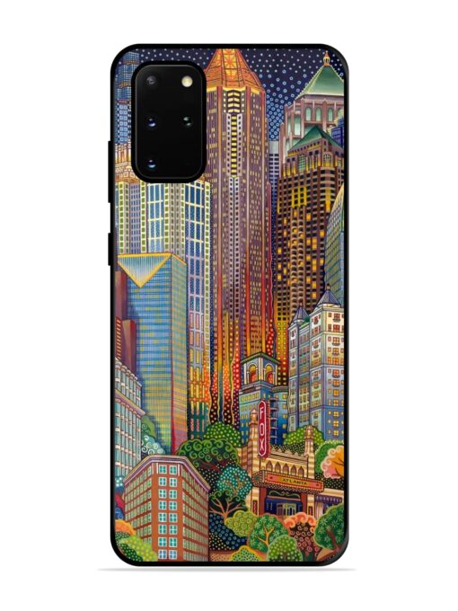 Cityscapes Art Glossy Metal Phone Cover for Samsung Galaxy S20 Plus Zapvi