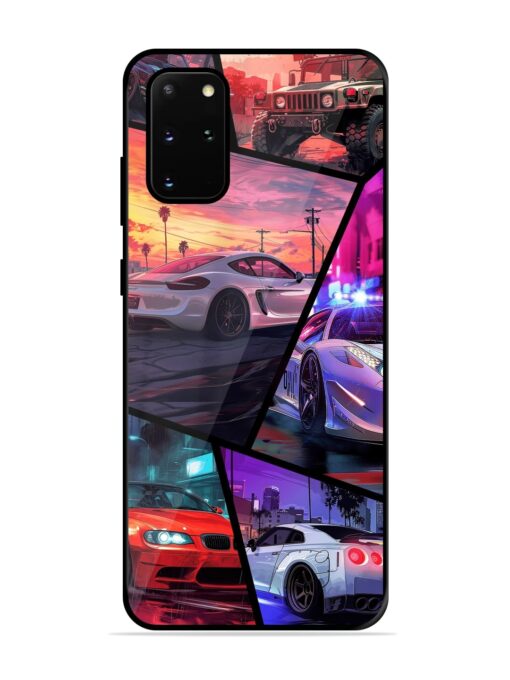 Ride In Pixels Glossy Metal Phone Cover for Samsung Galaxy S20 Plus Zapvi