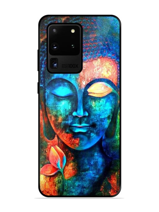 Buddha Painting Glossy Metal Phone Cover for Samsung Galaxy S20 Ultra Zapvi