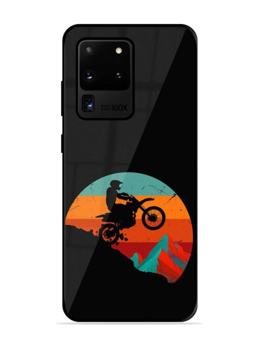 Mountain Bike Glossy Metal Phone Cover for Samsung Galaxy S20 Ultra Zapvi