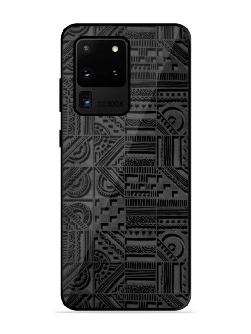 Seamless Pattern Glossy Metal Phone Cover for Samsung Galaxy S20 Ultra Zapvi