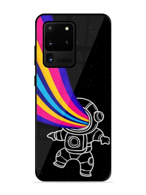 Astronaut Glossy Metal TPU Phone Cover for Samsung Galaxy S20 Ultra Zapvi