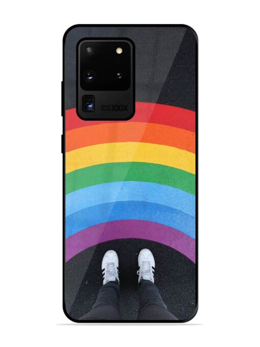 Legs Rainbow Glossy Metal TPU Phone Cover for Samsung Galaxy S20 Ultra Zapvi