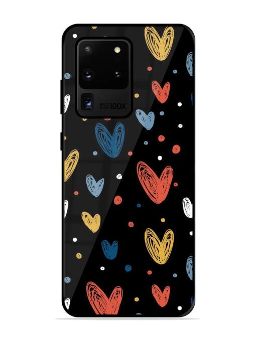 Happy Valentines Day Glossy Metal TPU Phone Cover for Samsung Galaxy S20 Ultra Zapvi