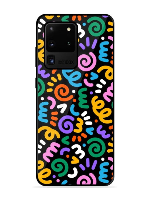 Colorful Seamless Vector Glossy Metal Phone Cover for Samsung Galaxy S20 Ultra Zapvi