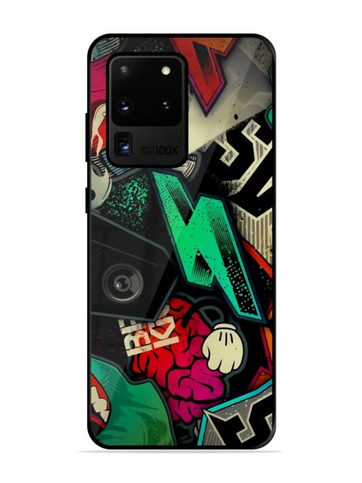 Graffiti Art Glossy Metal Phone Cover for Samsung Galaxy S20 Ultra