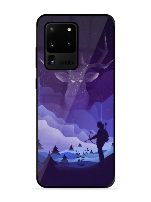 Deer Forest River Glossy Metal Phone Cover for Samsung Galaxy S20 Ultra Zapvi