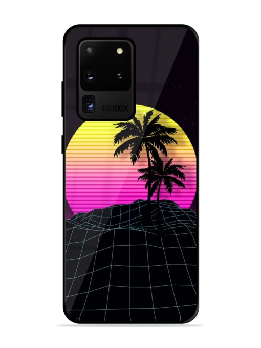 Coconut Vector Glossy Metal Phone Cover for Samsung Galaxy S20 Ultra Zapvi