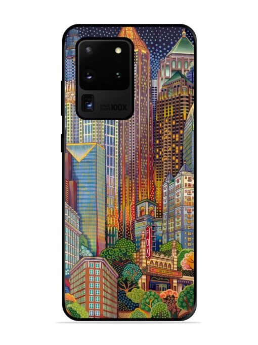 Cityscapes Art Glossy Metal Phone Cover for Samsung Galaxy S20 Ultra Zapvi