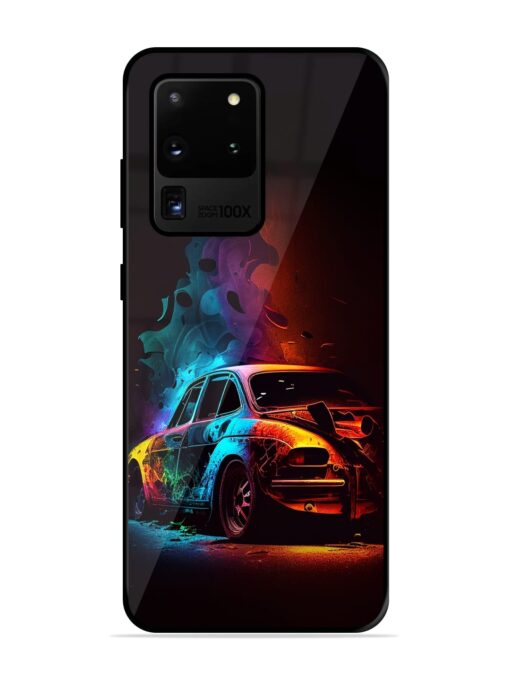 High Classic Car Art Glossy Metal Phone Cover for Samsung Galaxy S20 Ultra