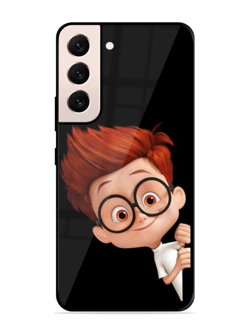 Smart Boy Cartoon Glossy Metal Phone Cover for Samsung Galaxy S21 (5G) Zapvi