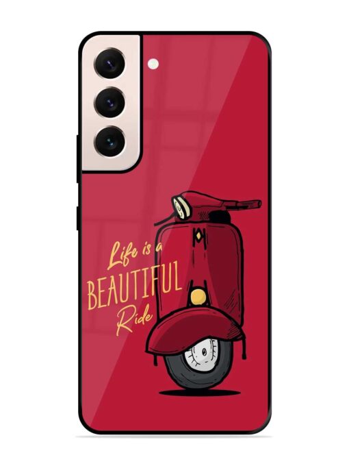 Life Is Beautiful Rides Glossy Metal Phone Cover for Samsung Galaxy S21 (5G) Zapvi