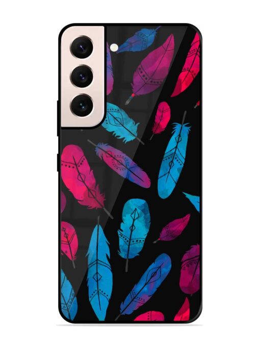 Feather Art Glossy Metal Phone Cover for Samsung Galaxy S21 (5G) Zapvi