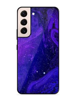 Galaxy Acrylic Abstract Art Glossy Metal Phone Cover for Samsung Galaxy S21 (5G)
