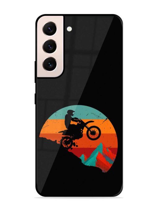 Mountain Bike Glossy Metal Phone Cover for Samsung Galaxy S21 (5G) Zapvi