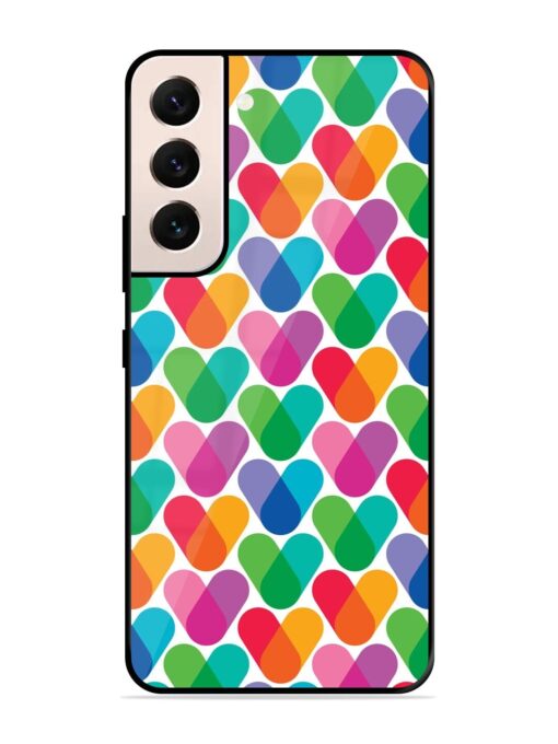 Overlapping Colors Colorful Glossy Metal TPU Phone Cover for Samsung Galaxy S21 (5G) Zapvi