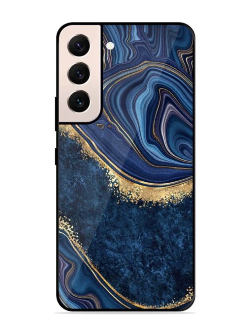 Abstract Background Blue Glossy Metal TPU Phone Cover for Samsung Galaxy S21 (5G) Zapvi