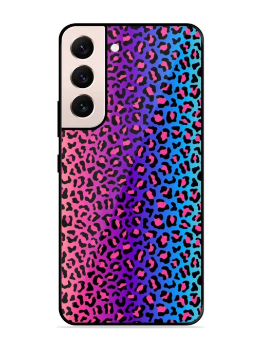 Colorful Leopard Seamless Glossy Metal Phone Cover for Samsung Galaxy S21 (5G) Zapvi