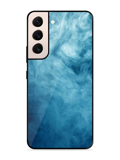 Blue Smoke Art Glossy Metal Phone Cover for Samsung Galaxy S21 (5G) Zapvi