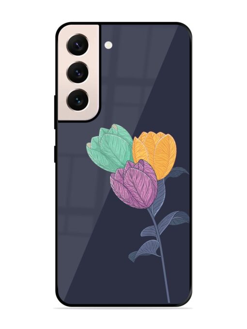 Flower Vector Glossy Metal Phone Cover for Samsung Galaxy S21 (5G) Zapvi