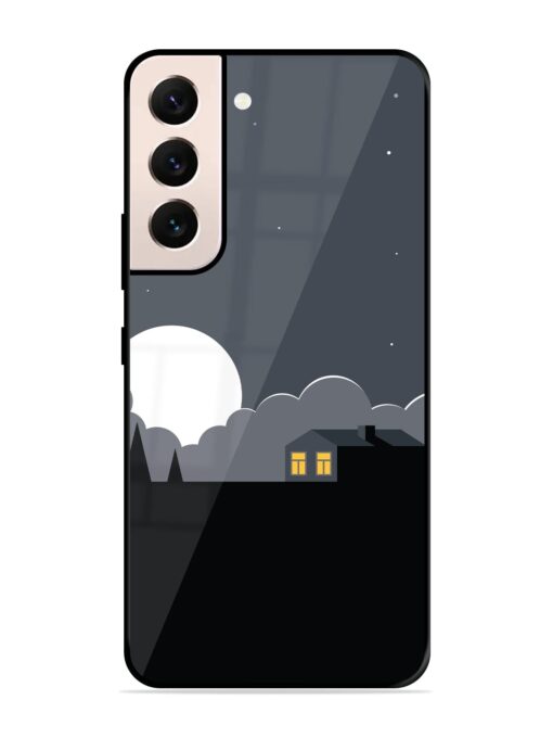 Full Moon Vector Art Glossy Metal Phone Cover for Samsung Galaxy S21 (5G) Zapvi