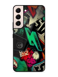 Graffiti Art Glossy Metal Phone Cover for Samsung Galaxy S21 (5G)