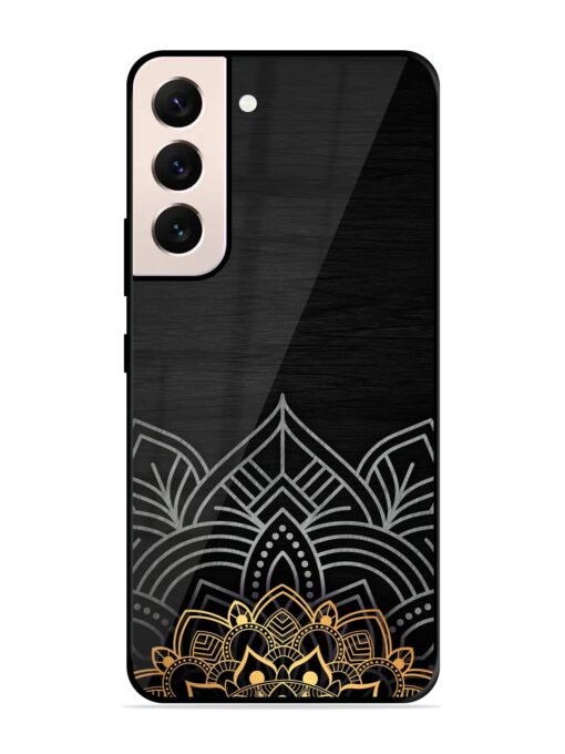 Decorative Golden Pattern Glossy Metal Phone Cover for Samsung Galaxy S21 (5G) Zapvi