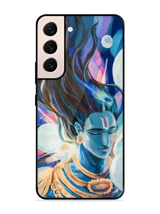 Bhagwan Sri Krishna Glossy Metal Phone Cover for Samsung Galaxy S21 (5G) Zapvi